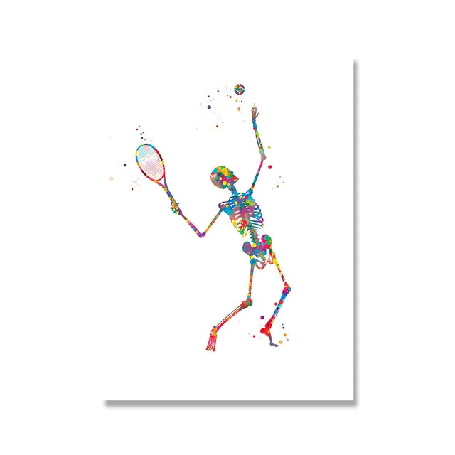 CORX Designs - Skeleton Work Out Canvas Art - Review
