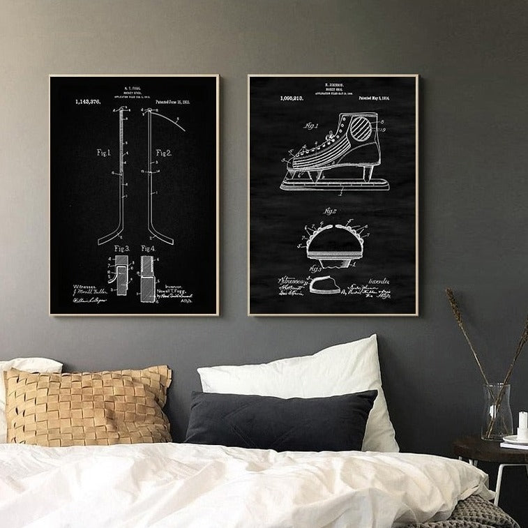 CORX Designs - Hockey Patent Blueprint Canvas Art - Review