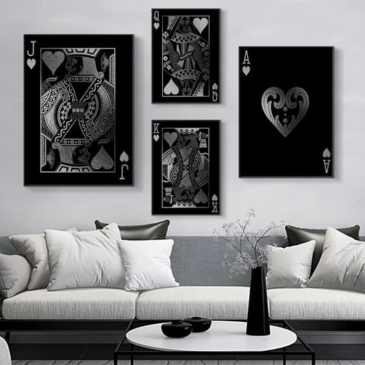 CORX Designs - Silver Poker Card Canvas Art - Review