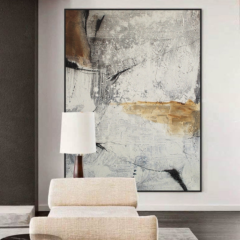 CORX Designs - Gray Marble Abstract Gold Line Canvas Art - Review