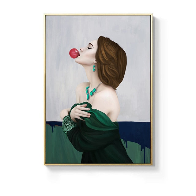 CORX Designs - Fashion Yellow Bubble Woman Canvas Art - Review