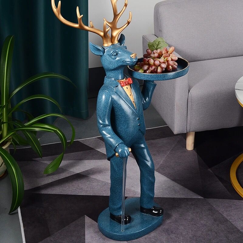 CORX Designs - Gentleman Deer Statue With Tray and Tissue Storage - Review