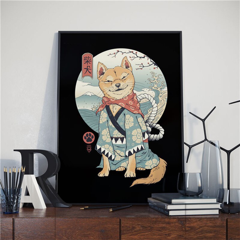 CORX Designs - Japanese Samurai Cat Ramen Canvas Art - Review