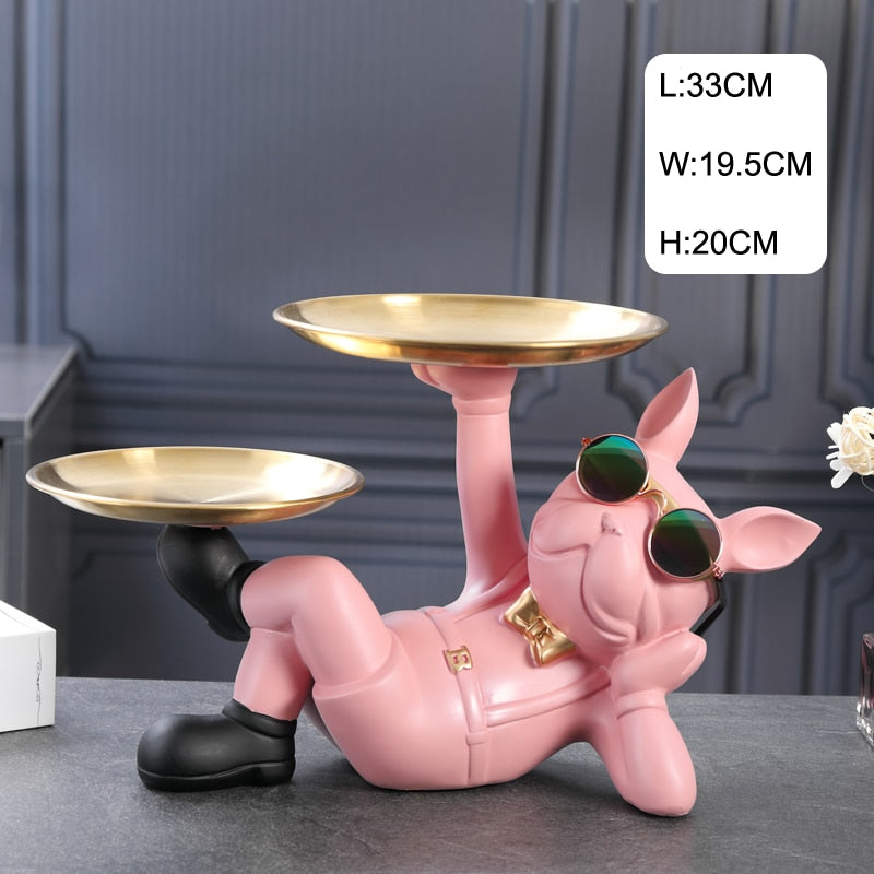 CORX Designs - Lying Bulldog Double Tray Statue - Review