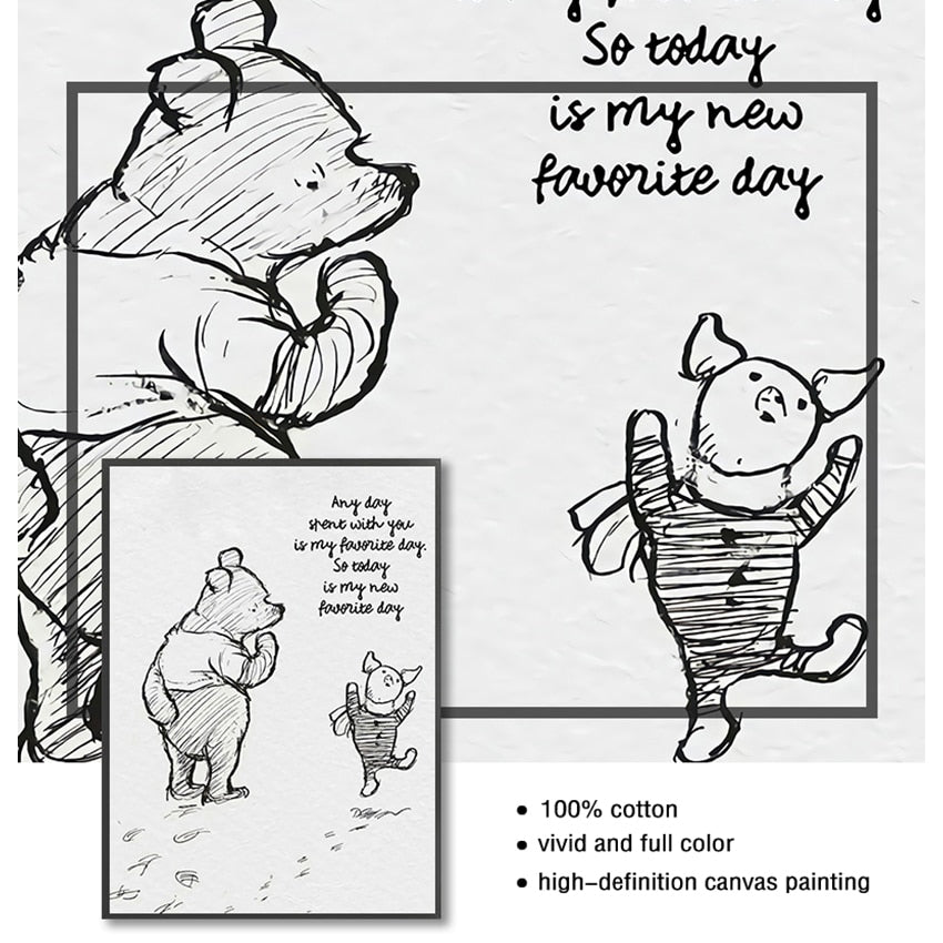 CORX Designs - Winnie The Pooh Quotes Canvas Art - Review