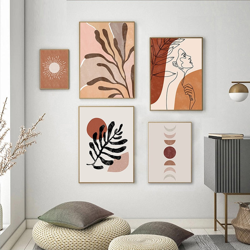 CORX Designs - Nordic Abstract Sun Moon Boho Canvas Art - Review