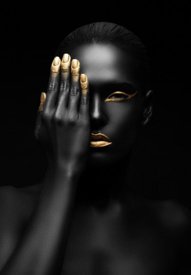 CORX Designs - African Woman Fashion Gold And Silver Canvas Art - Review