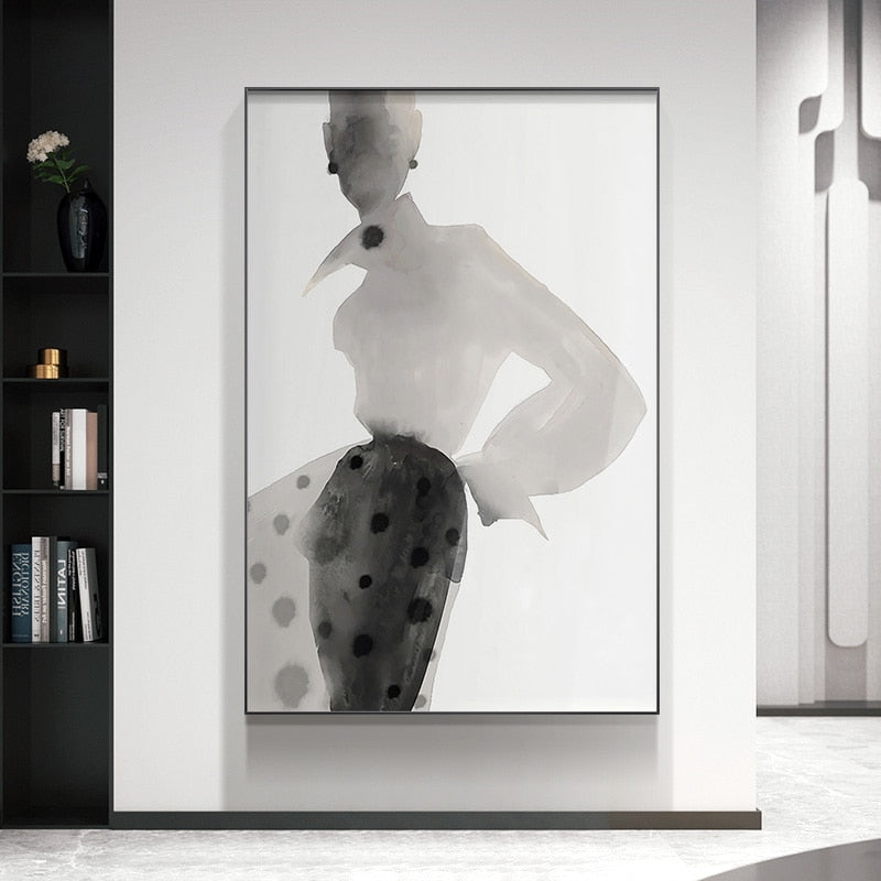 CORX Designs - Modern Ink Girl Graceful Posture Canvas Art - Review