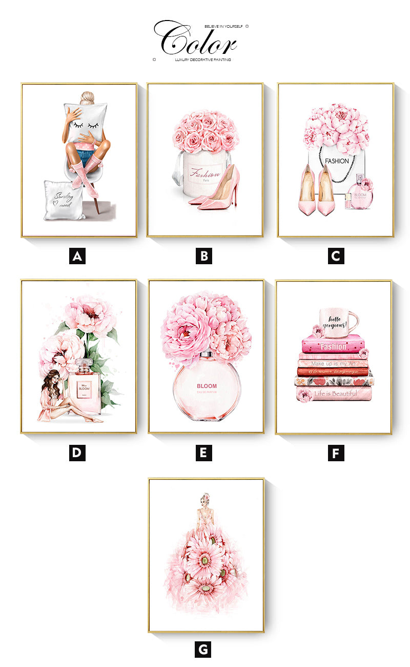 CORX Designs - Pink Fashion Wall Art Canvas - Review