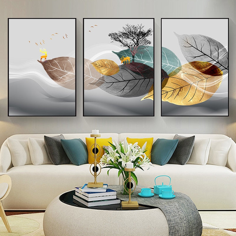 CORX Designs - Nordic Abstract Leaf Canvas Art - Review