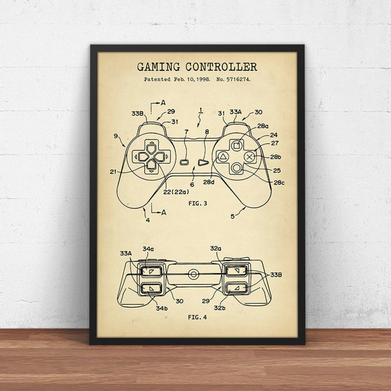 CORX Designs - Gaming Controller Blueprint Canvas Art - Review