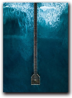 CORX Designs - Beach Overlooking Blue Ocean Canvas Art - Review
