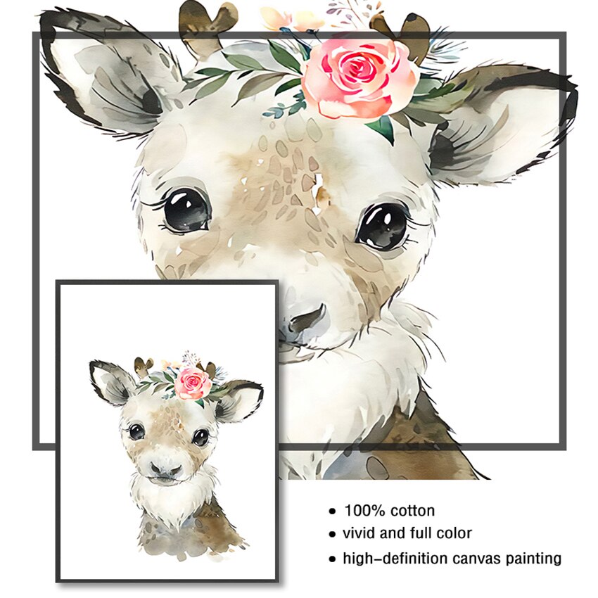 CORX Designs - Cute Animal Nursery Wall Canvas Art - Review