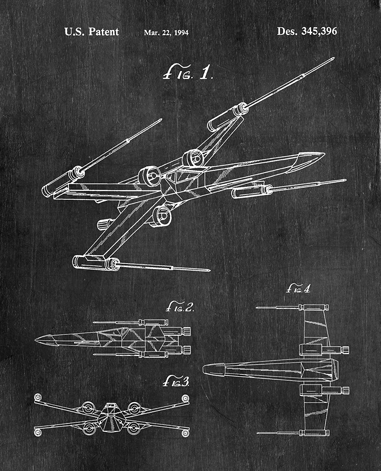 CORX Designs - Star Wars Spaceship Blueprint Canvas Art - Review