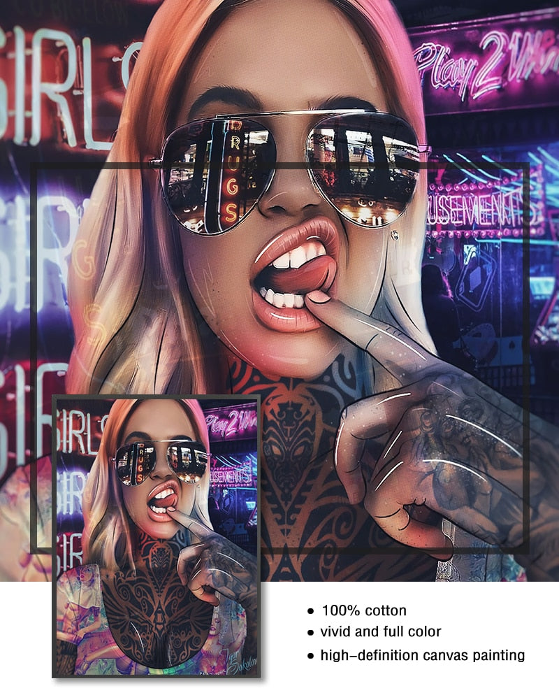 CORX Designs - Graffiti Tattoo Bad Girl Wall Art Canvas - Review