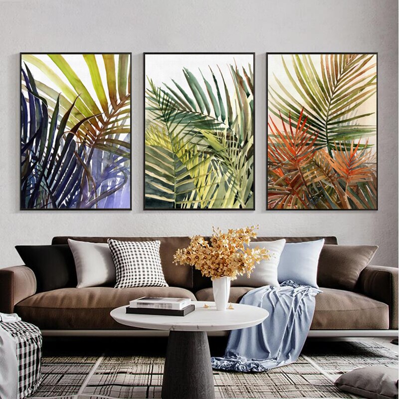 CORX Designs - Green Orange Purple Foliage Canvas Art - Review