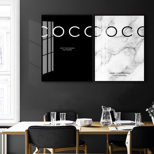 CORX Designs - Black and White I Don't Do Fashion I Am Fashion Canvas Art - Review