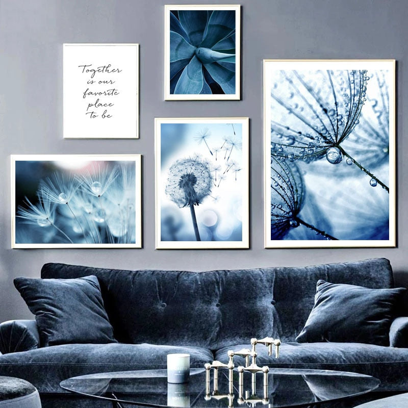 CORX Designs - Blue Plants And Flower Canvas Art - Review