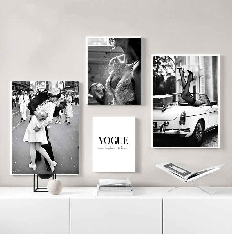 CORX Designs - Black and White Vintage Magazine Canvas Art - Review