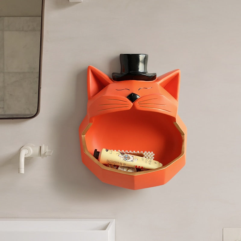 CORX Designs - Big Mouth Cool Cat Storage Wall Decor Statue - Review