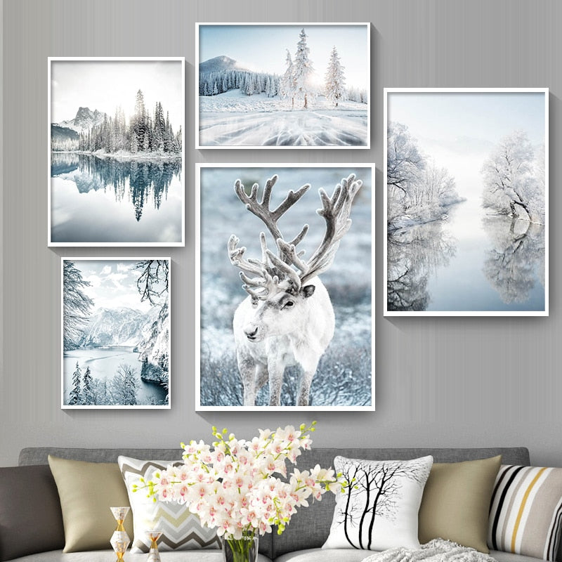 CORX Designs - Mystical Siberia Winter Snow Forest Canvas Art - Review