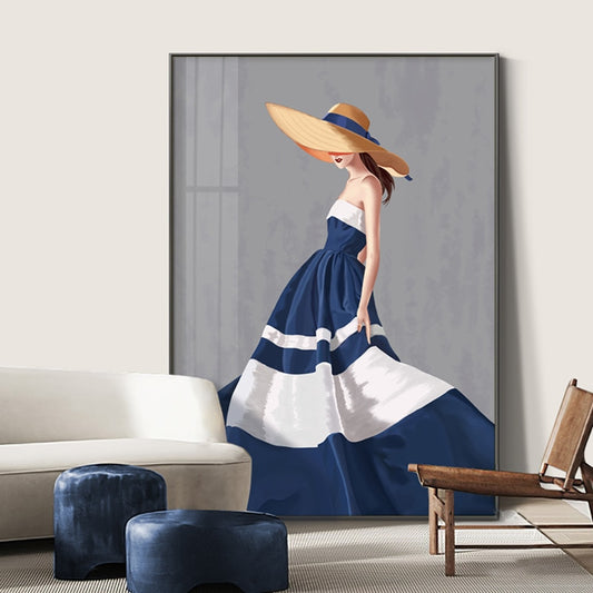CORX Designs - Blue Dress Woman Fashion Canvas Art - Review