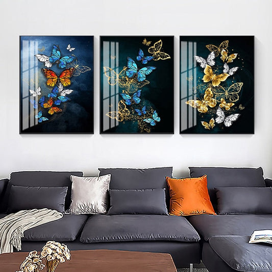 CORX Designs - Blue Gold Butterfly Canvas Art - Review