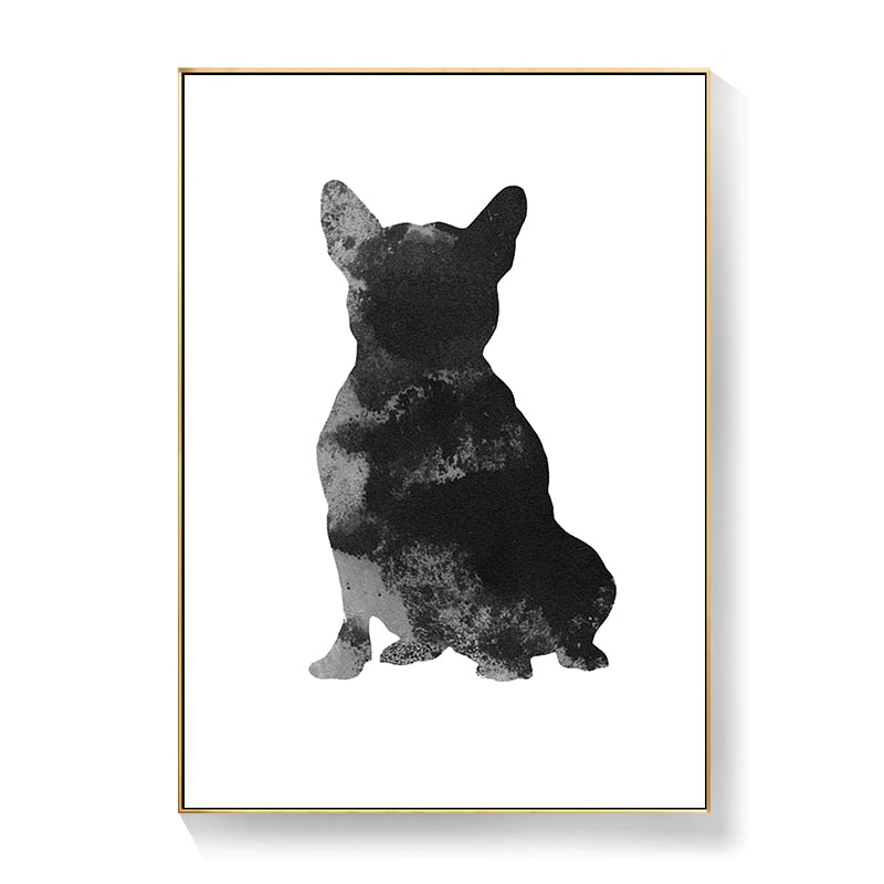CORX Designs - Black and White French Bulldog Canvas Art - Review