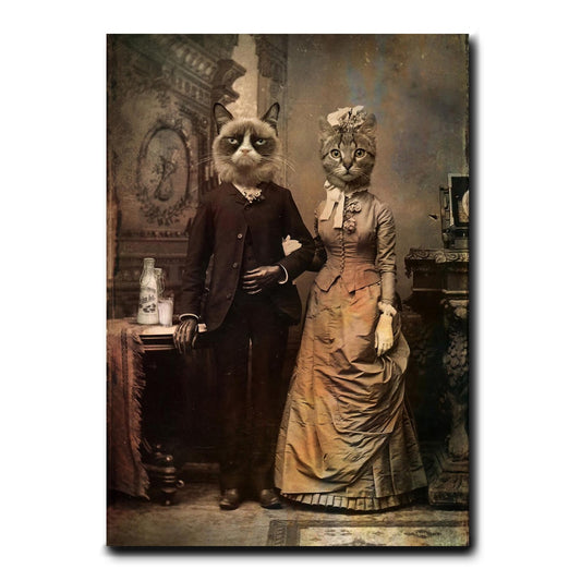 CORX Designs - General Cats Couple Classical Canvas Art - Review