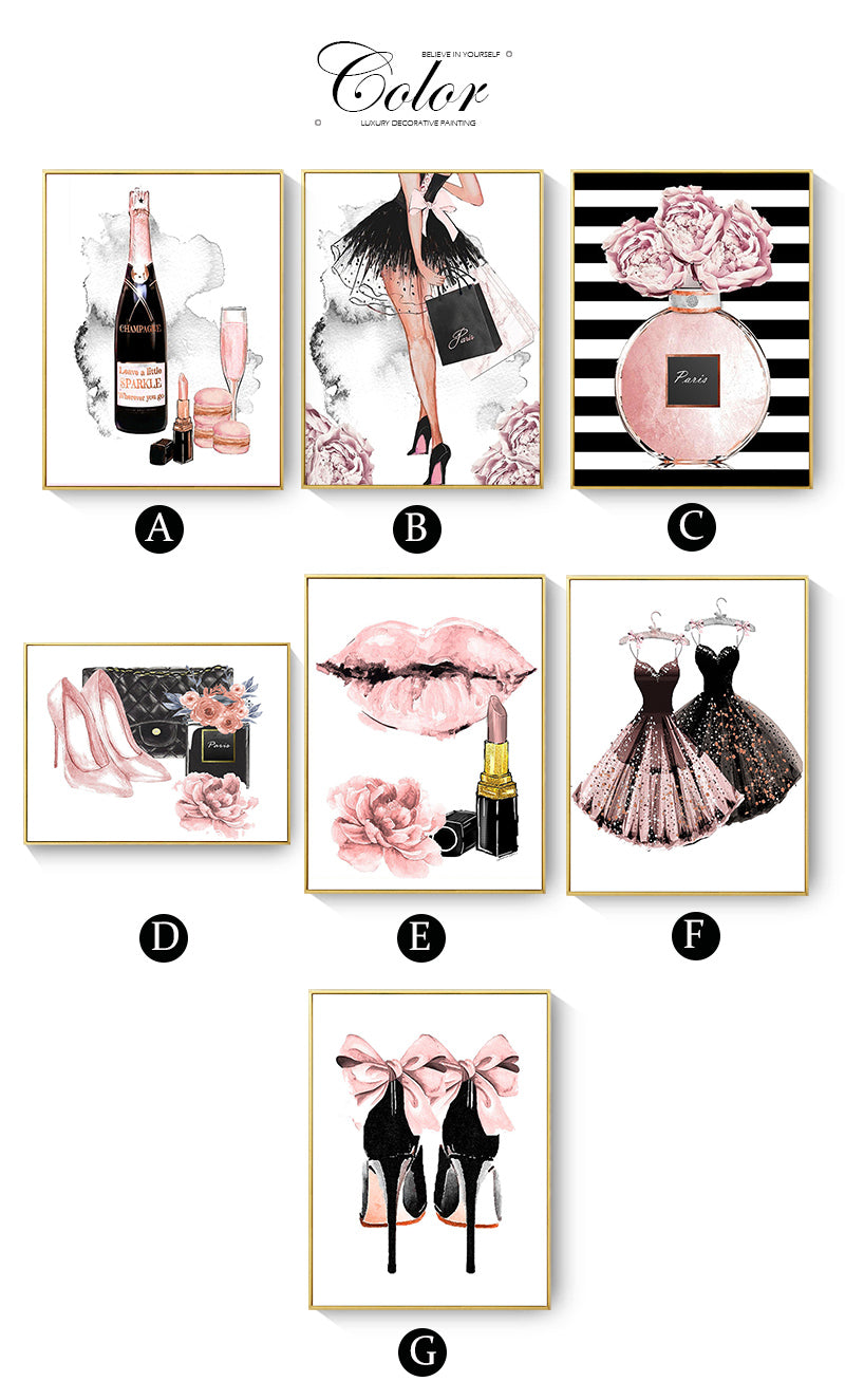 CORX Designs - Black & Pink Women Stuff Canvas Art - Review