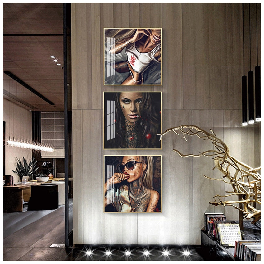 CORX Designs - Cool Sexy Tattoo Girl Canvas Art - Review