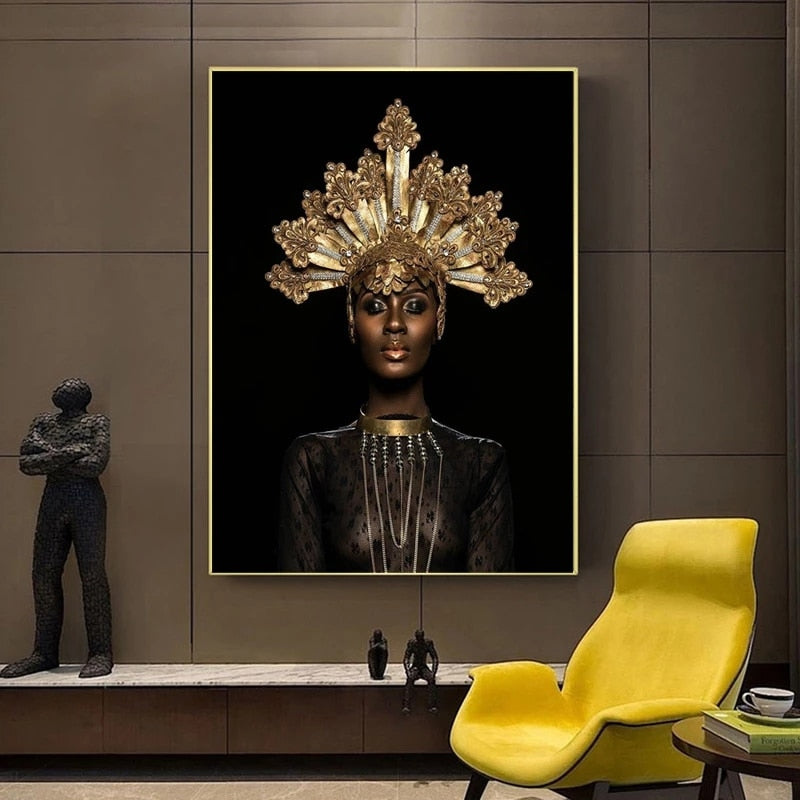 CORX Designs - Black Gold African Queen Canvas Art - Review