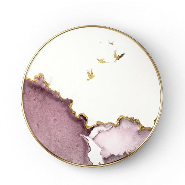 CORX Designs - Abstract Marble Round Canvas - Review