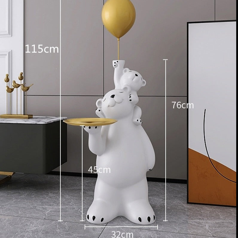 CORX Designs - Polar Bear Cub Balloon Tray Statue - Review