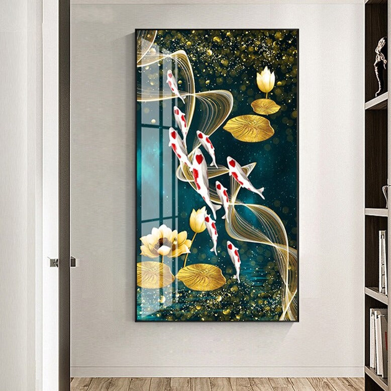 CORX Designs - Nine Koi Fish Canvas Art - Review