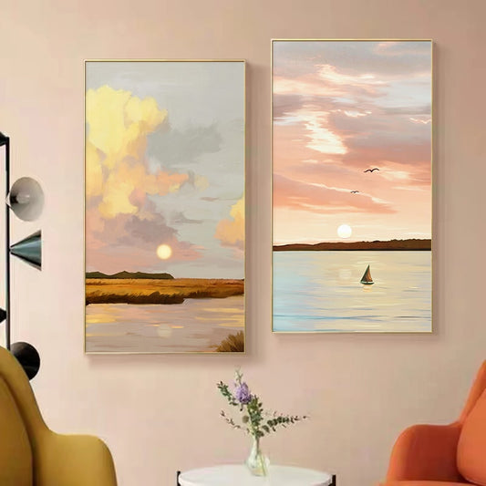CORX Designs - Sunset Landscape Painting Canvas Art - Review