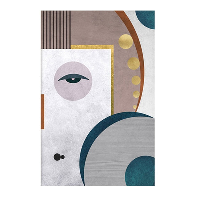 CORX Designs - Abstract Geometric Figure Face Canvas Art - Review