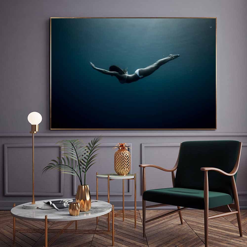 CORX Designs - Blue Ocean Diving Goddess Canvas Art - Review