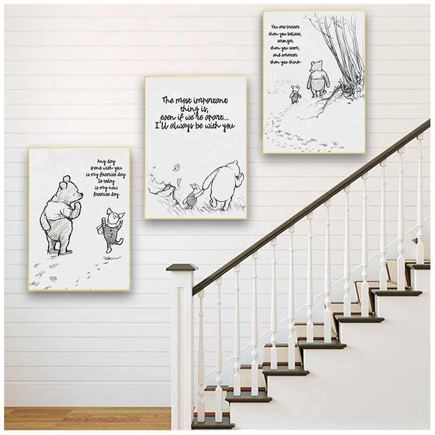 CORX Designs - Winnie The Pooh Quotes Canvas Art - Review