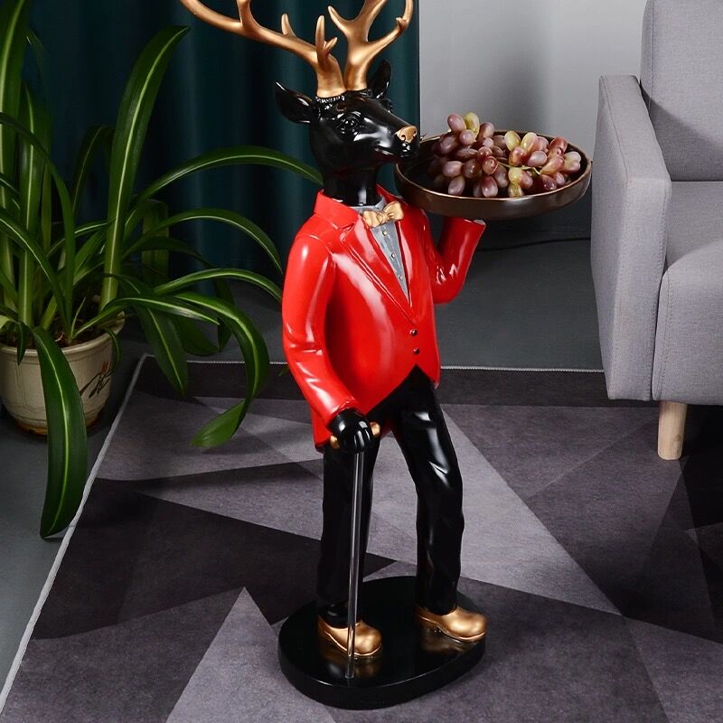 CORX Designs - Gentleman Deer Statue With Tray and Tissue Storage - Review