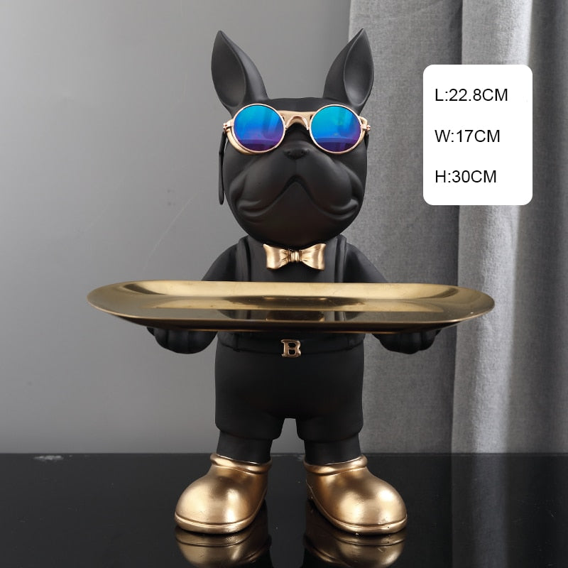 CORX Designs - Lying Bulldog Singe Tray Statue - Review