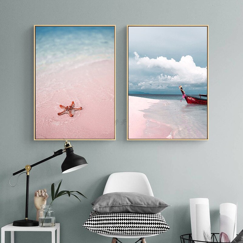 CORX Designs - Tropical Pink Beach Canvas Art - Review