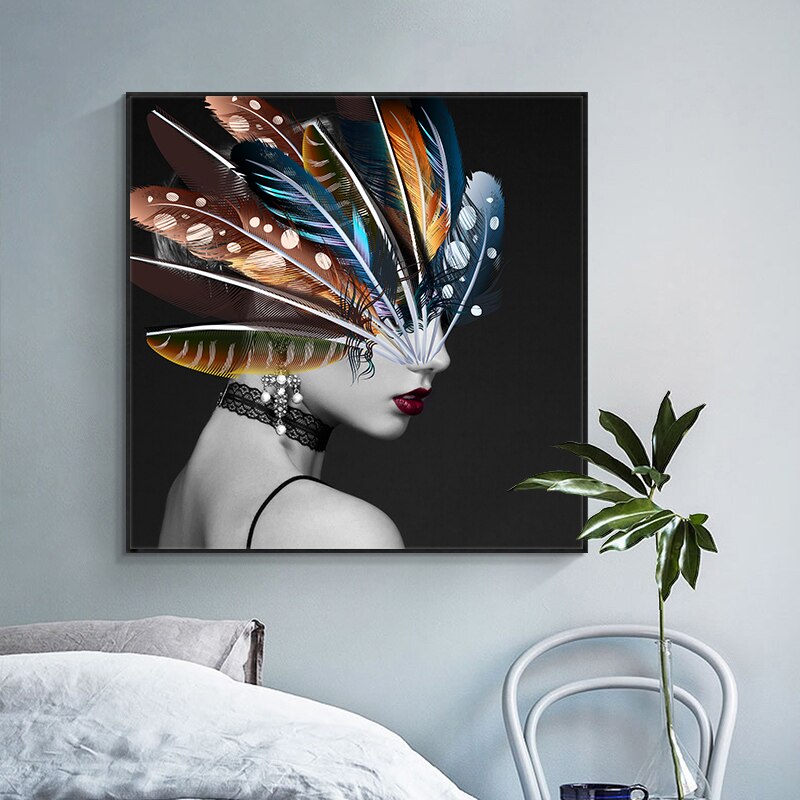 CORX Designs - Girl with Feather Canvas Art - Review