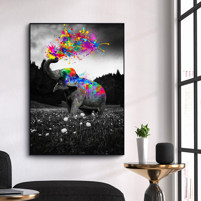 CORX Designs - Black Elephant Watercolor Canvas Art - Review