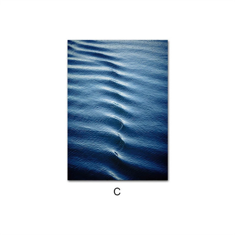 CORX Designs - Blue Abstract Lake Canvas Art - Review