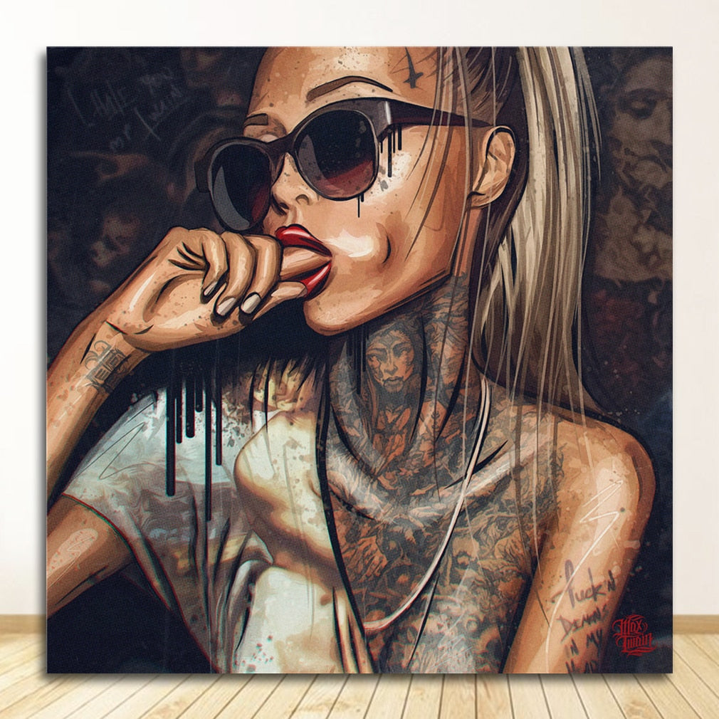 CORX Designs - Cool Sexy Tattoo Girl Canvas Art - Review