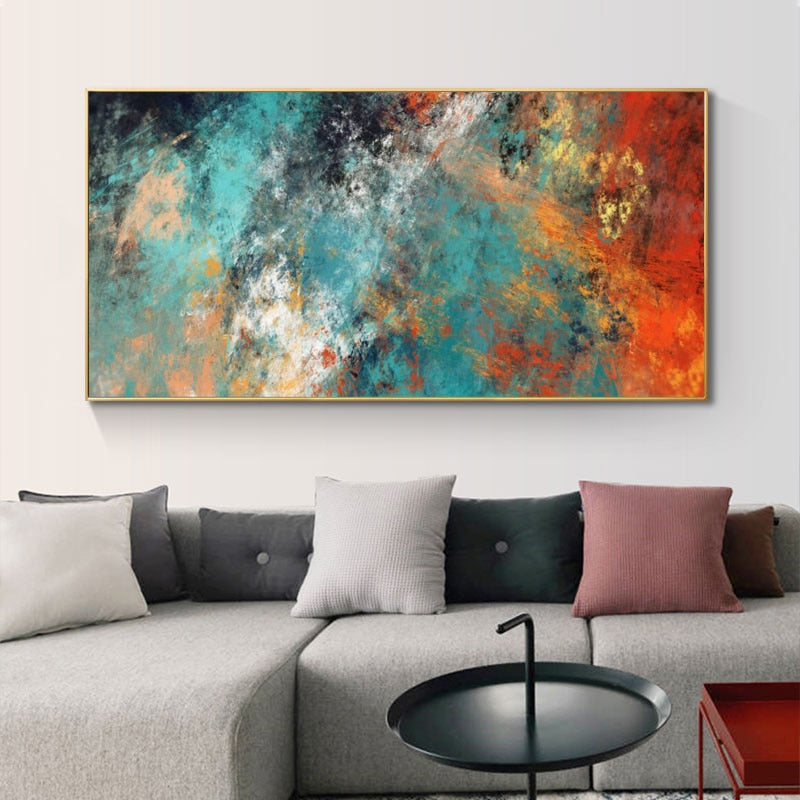 CORX Designs - Abstract Colorful Clouds Canvas Art - Review