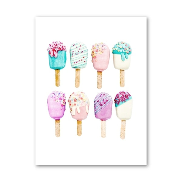 CORX Designs - Delicious Colorful Donut Ice Cream Canvas Art - Review
