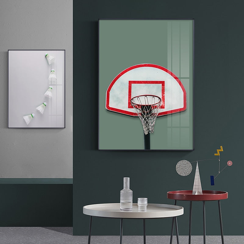 CORX Designs - Basketball Ring Shuttlecock Canvas Art - Review