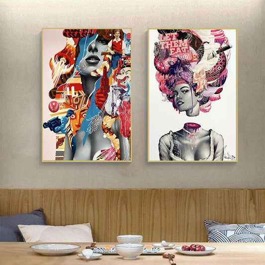 CORX Designs - Abstract Sexy Girl Flower Head Canvas Art - Review
